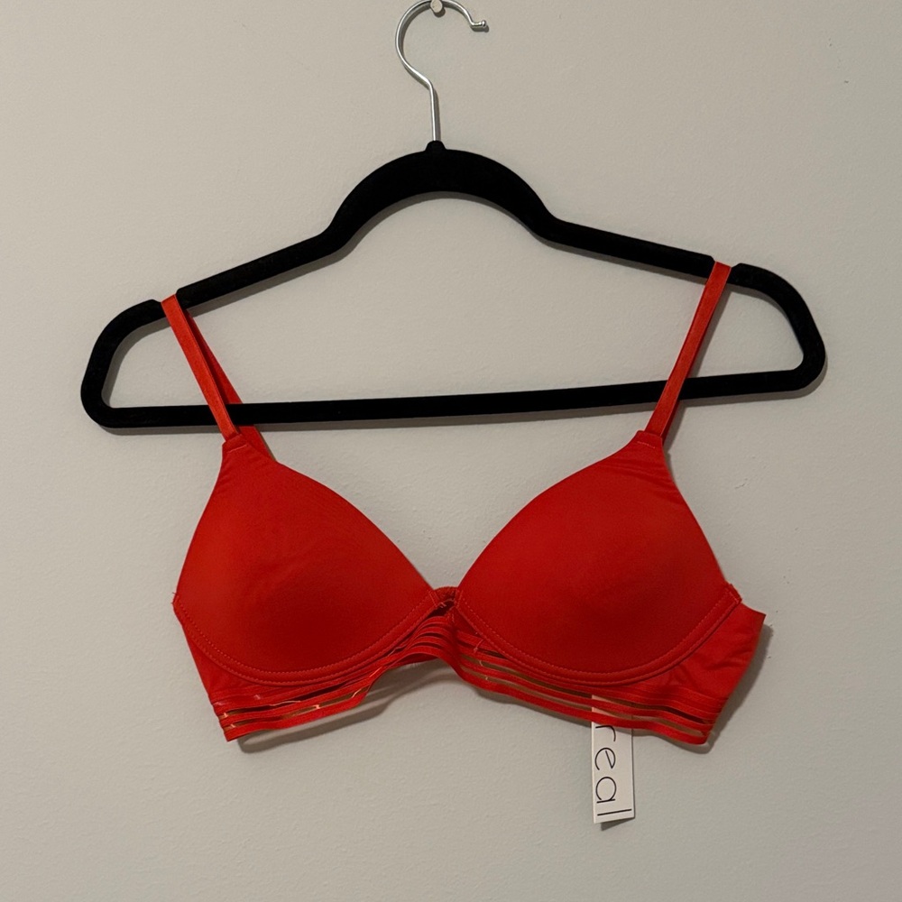 NWT!!! REAL UNDERWEAR Red Women's Bra